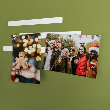 Metallplater "FLEX STRIP" 19 cm, hvit (6-pakk)