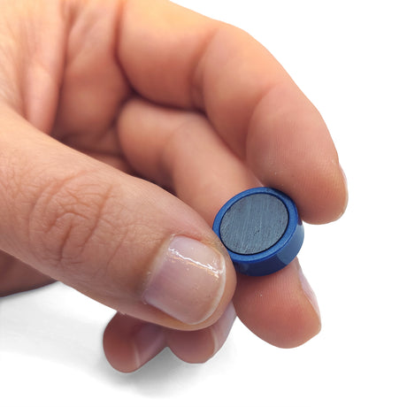 Magnordic Kontormagnet, Blå Ø15 mm (10-pakk)