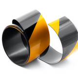 Magnettape Gul/Sort, 50 mm. x 5 meter