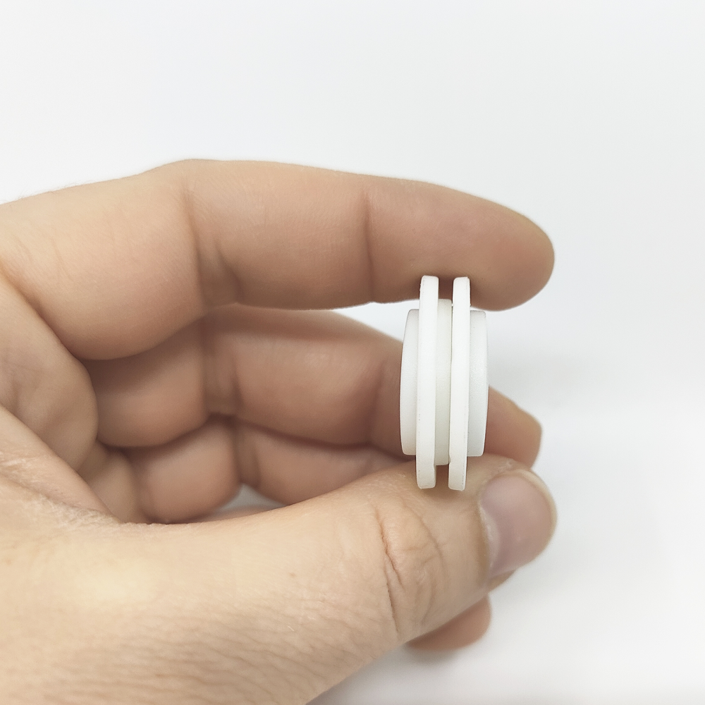 Magnetisk knapp rund Ø26 mm., hvit