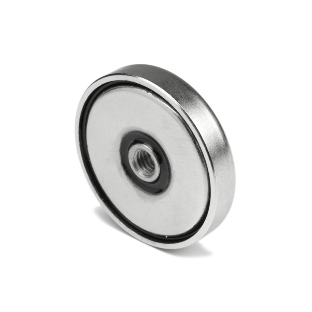 Magnet m. innvendig gjenge, Ø60 mm