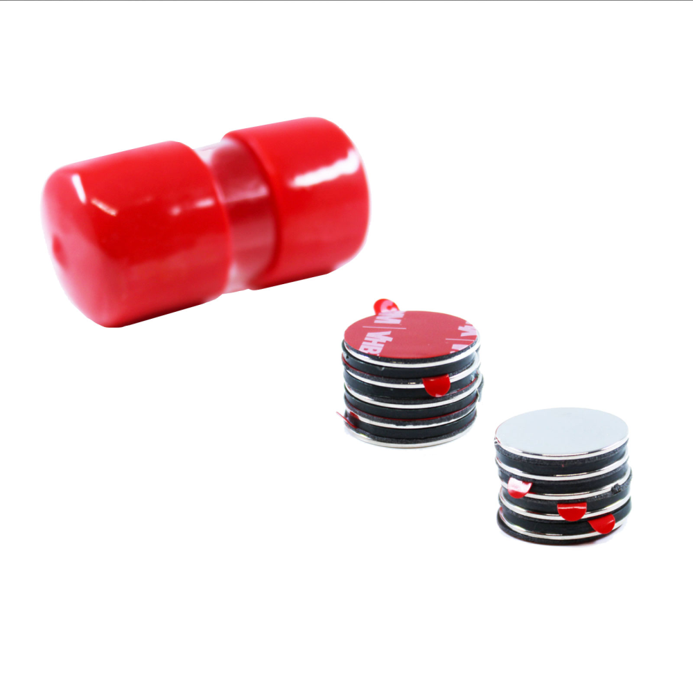 Supermagneter Selvklebende, 18x2 mm., 10-pakk
