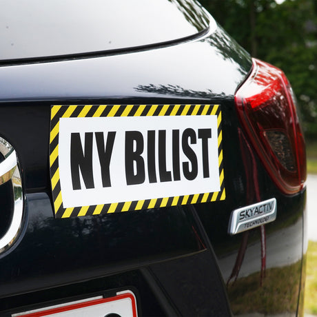 NY DRIVER #1 - magnetisk skilt for bil