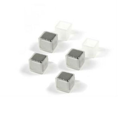 Kubemagneter m/deksel 10x10x10 mm. (4-pakning)