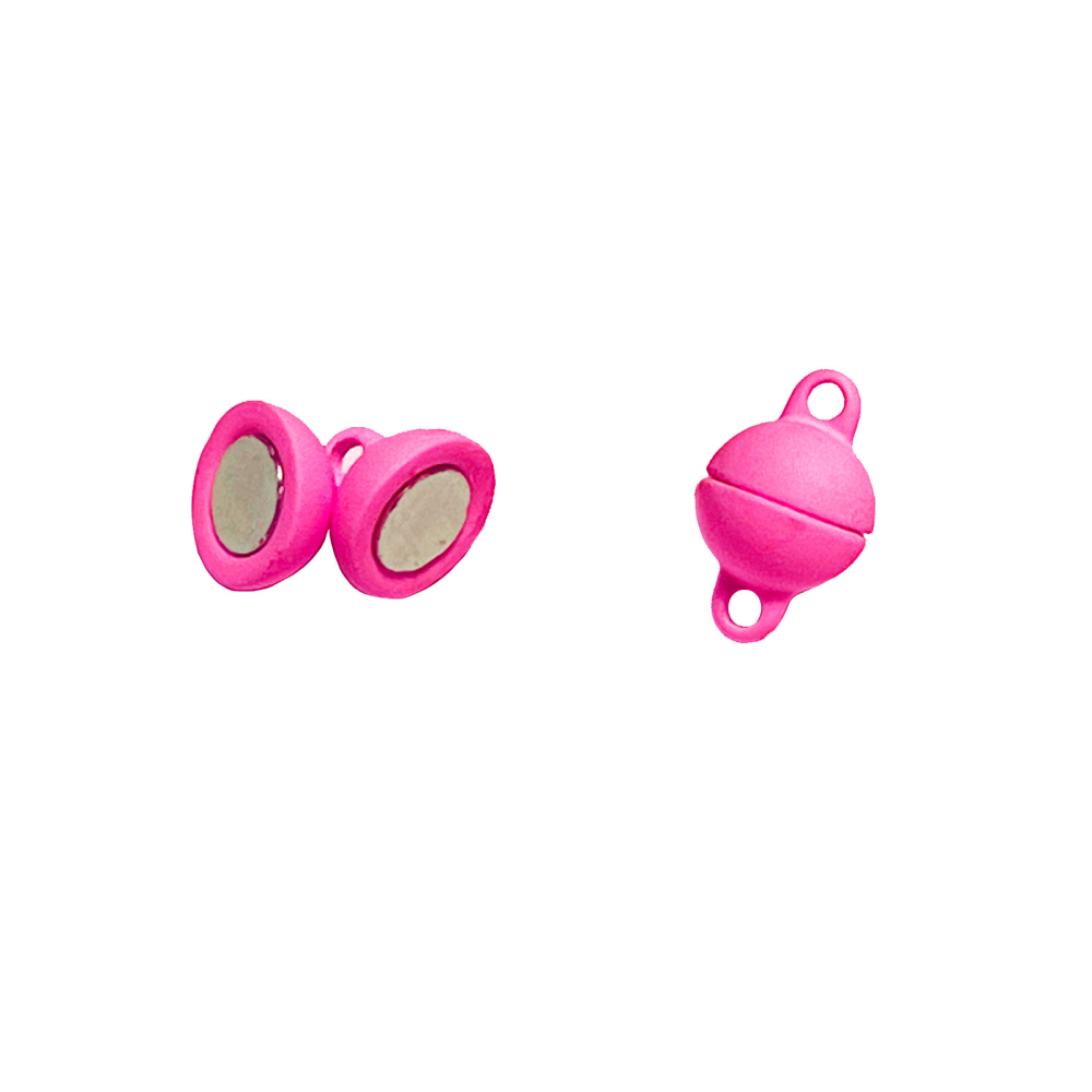 Magnetisk lås for smykker Ø8 mm, rosa (liten)