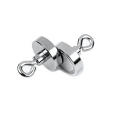 Magnet med øyekrok, Ø25 mm.