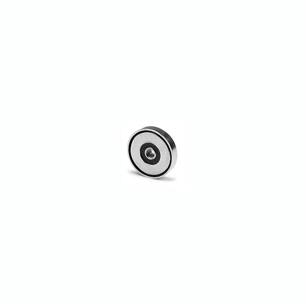 Magnet m. innvendig gjenge, Ø13 mm.