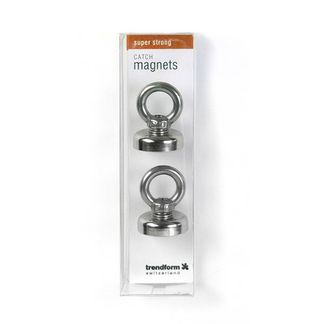 Grytemagnet med lukket krok Ø25 mm. (2 stk.)