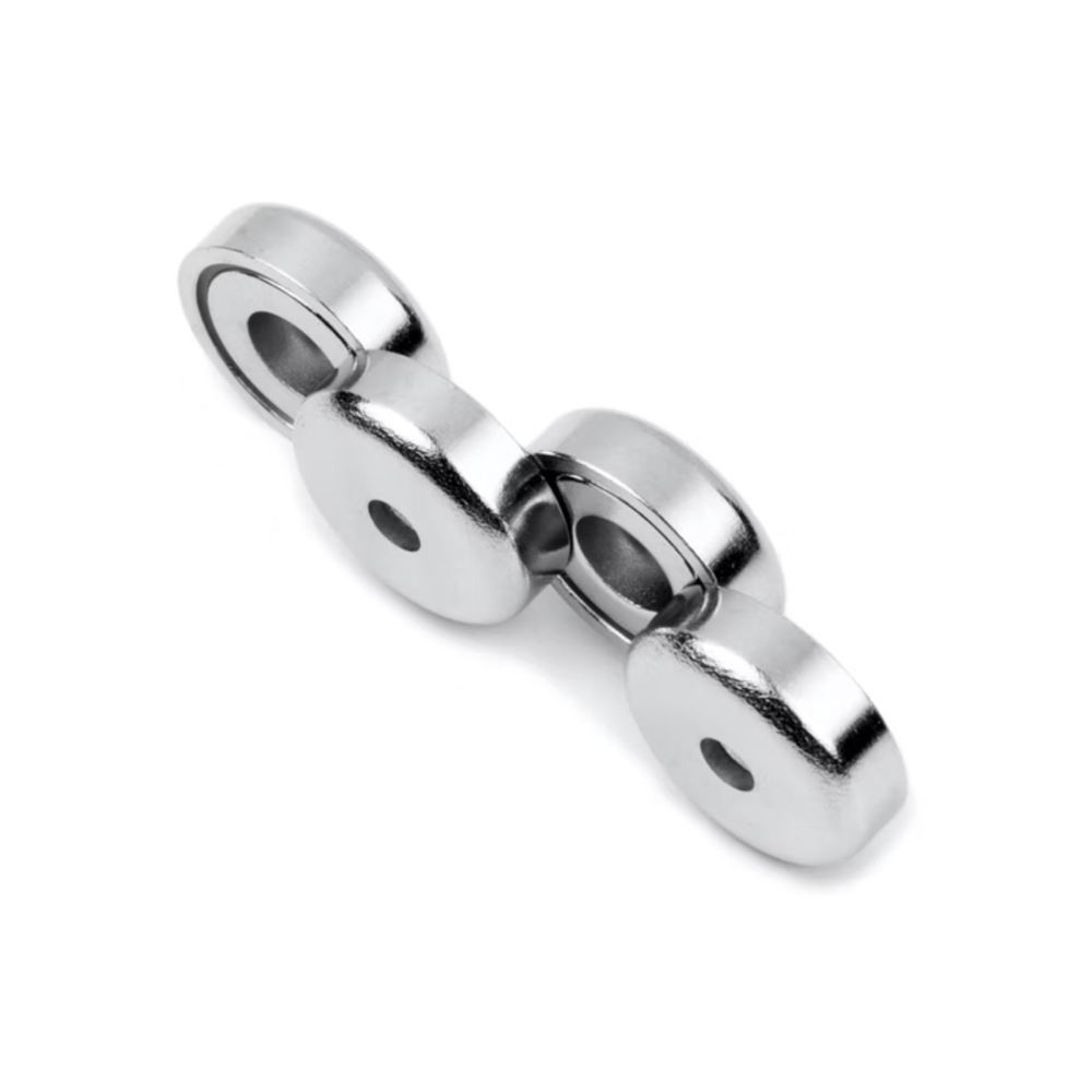 Magnet m. forsenkningshull, Ø20 mm. - Neodymium