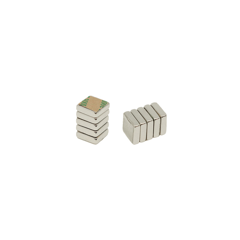 Supermagneter selvklebende, 10x10x3 mm, 10-pakk
