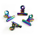 Magnetiske klemmer regnbue, Bulldog Mini 4-pakning