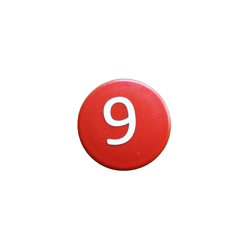 Sterk tall magnet, Rød Rund (9)