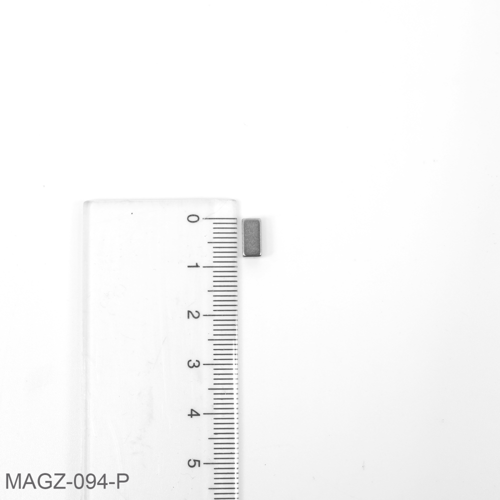 Supermagnet blokk 8x4x3 mm. (neodymium)