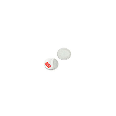 Metallplate, Rund 10x2 mm. (selvkleb)