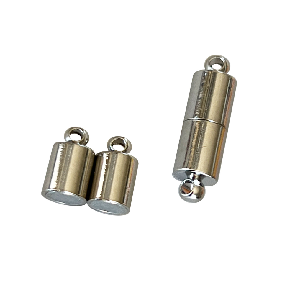 Magnetisk lås for smykker 20x6 mm., Sølv (medium)