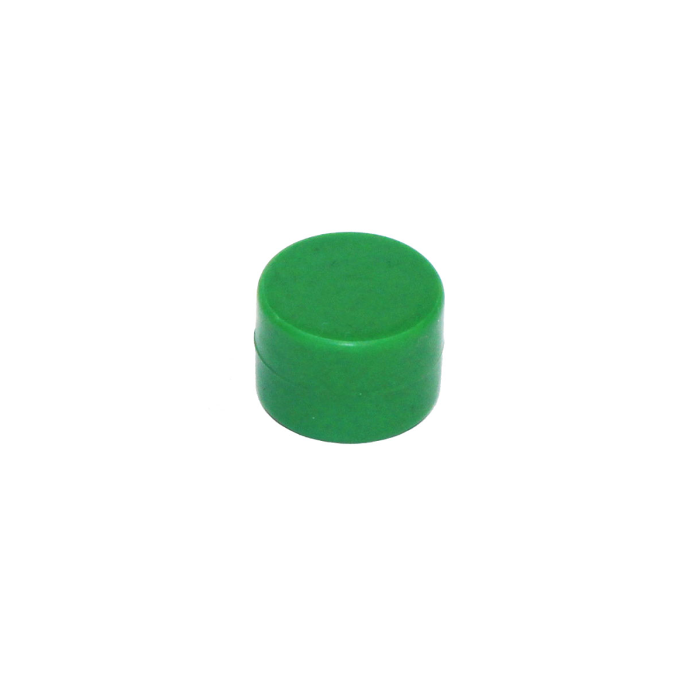 Gummi magnet, Grønn 17x12 mm. (neodymium)