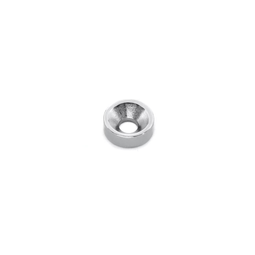 Countersunk supermagnet, 12x4 mm. (neodymium)