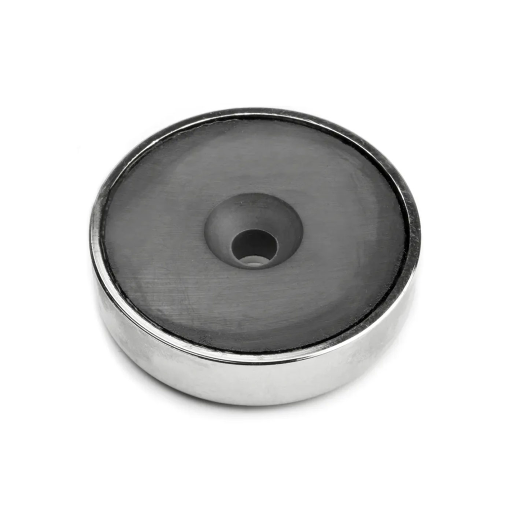 Countersunk potmagnet Ø60 mm. (ferritt)