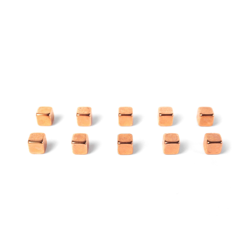 CUBE magneter 5x5x5 mm 6-pakk, Kobber