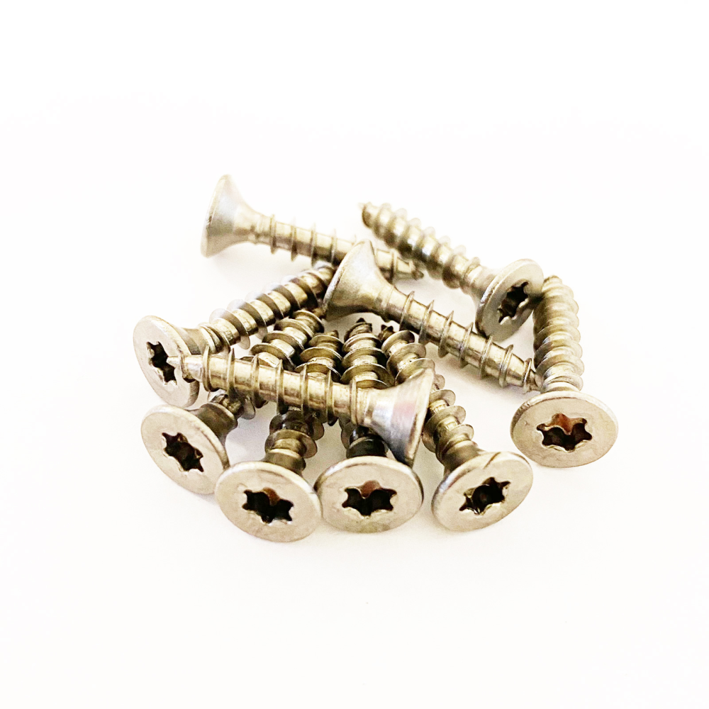 Forsenkede skruer 4x20 mm FZB TORX - 10-pakning