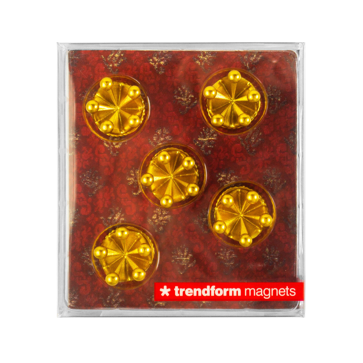 CROWN magneter 5-pakk - kjøleskapsmagneter