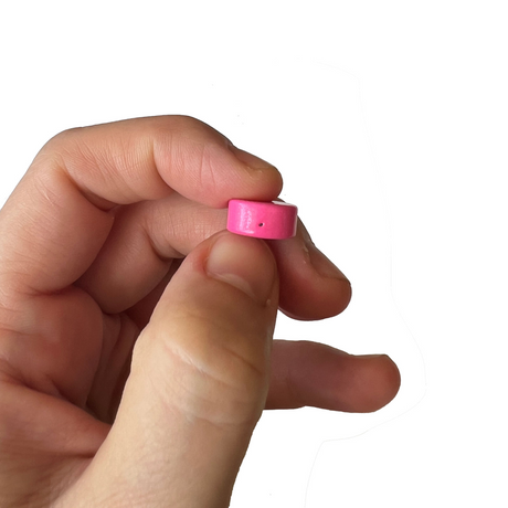 Ferrittmagneter m/nylon - Pink 5-pakk