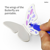BUTTERFLIES hvite 3-pakk - kjøleskapsmagneter