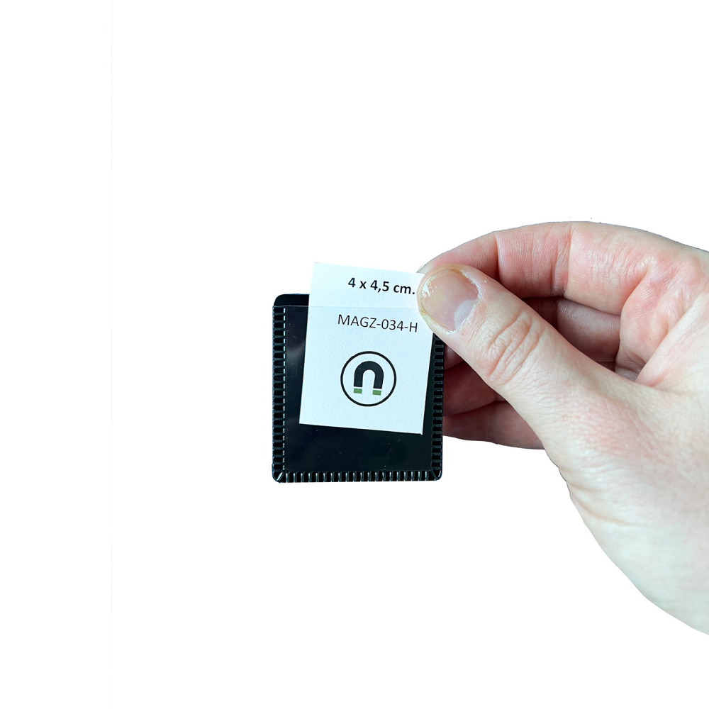 Magnetisk lomme 4x4,5 cm., Sort