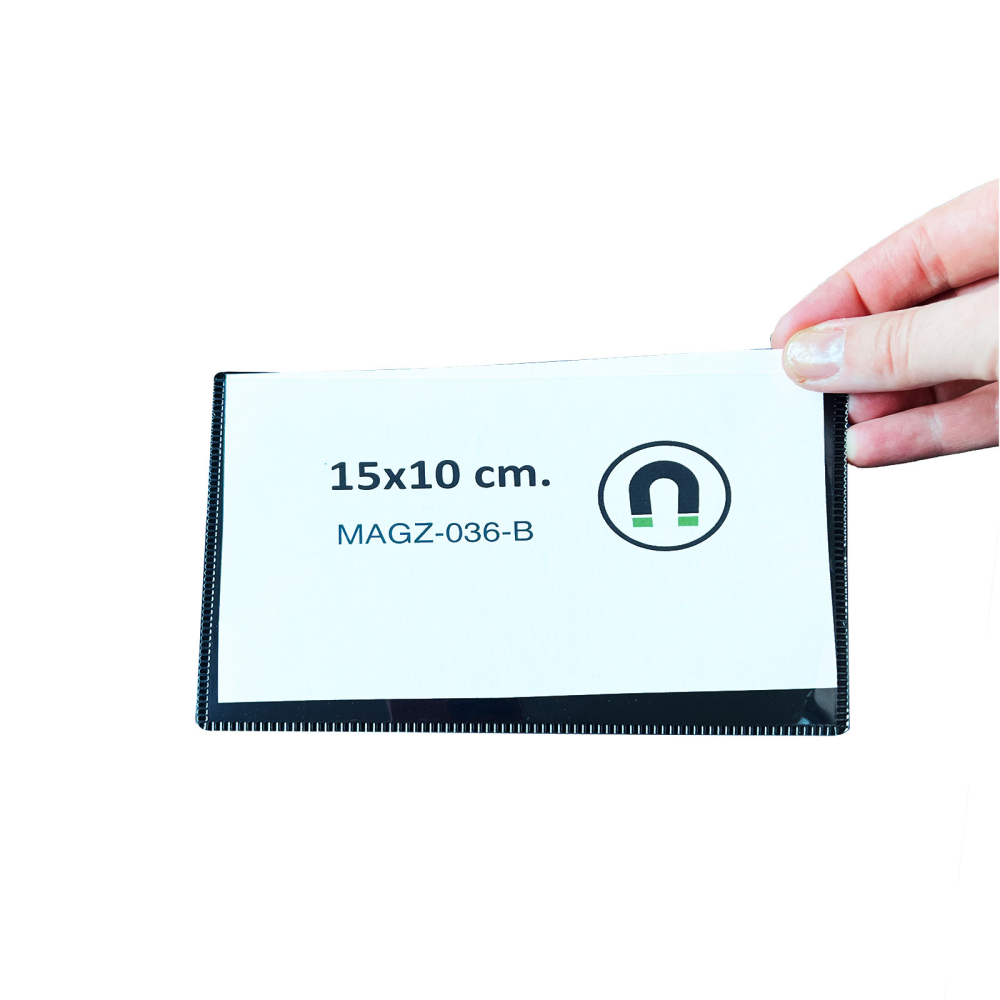 Magnetisk lomme 15x10 cm, Svart (B)