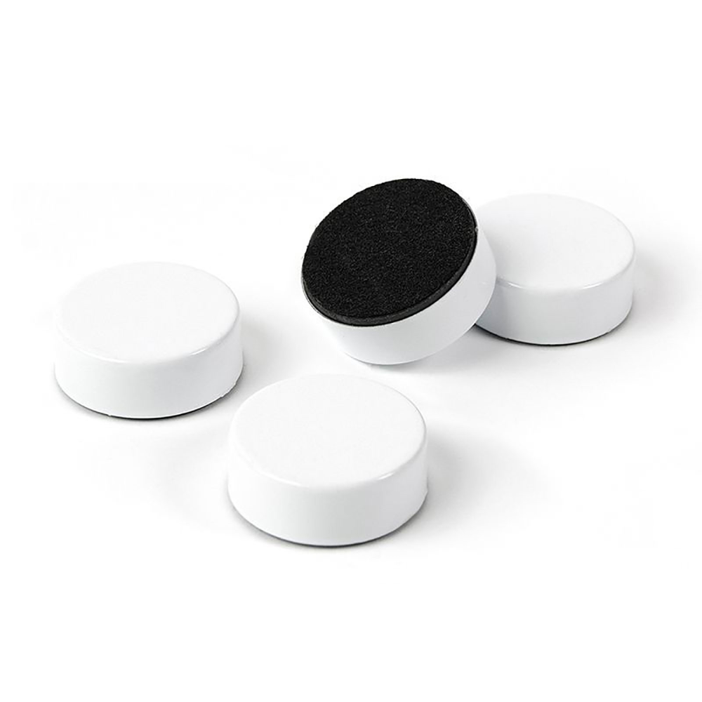 WHITE Metall magneter, 4-pakk