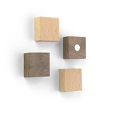 Tre kuber WOOD, 4-pakk - kjøleskapsmagneter